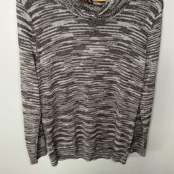 Dana Buchman Space Dye Knot Funnel Neck - Picture 5 of 8